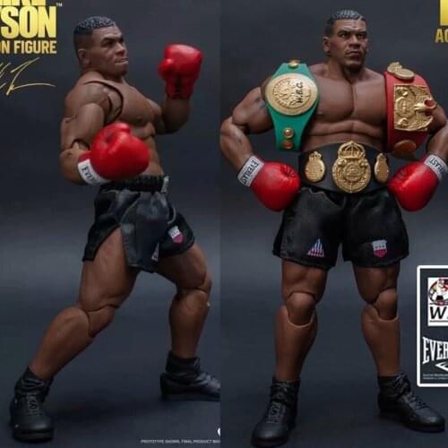 Storm Toys Boxing Tyson Boxing Boxer Champion Mike Tyson Action Figure 3 Head Face Collectible Model Toys