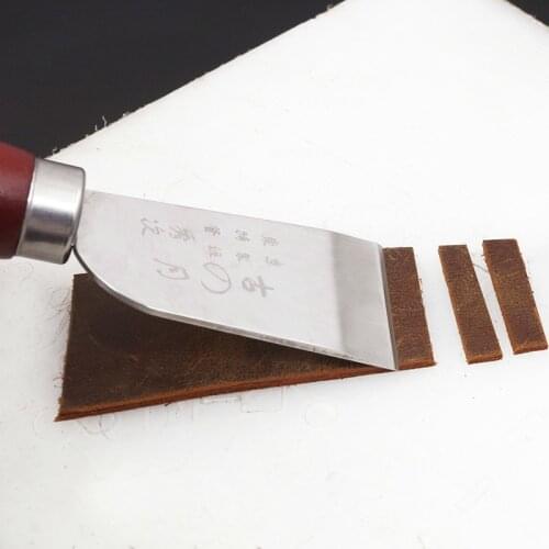 1pc Diy Leather Cut Tools Incision Craft Knife Copper Trimming Knife With Blade Leather Tool 35mm Width