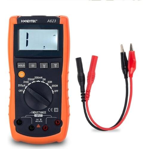 Inductance Meter Multimeters With Digital Display Tester Feelers For Tester Cable Tip Set Of Probes Multi-tester LCD Backlight