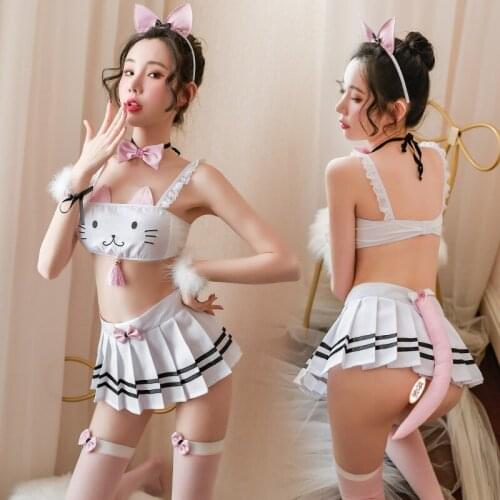 Sentient underwear kawaii rabbit rabbit pure temptation rabbit girl day department wipe chest clever bow knot small skirt set