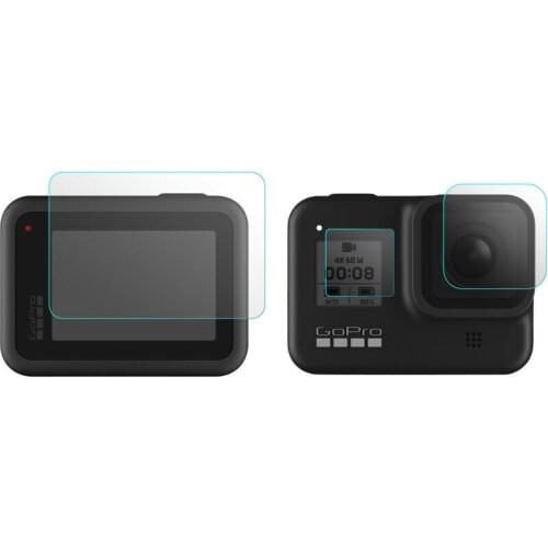 New Tempered Glass Protective Cover For Gopro Hero 8 Black Screen Protector Film Cover For Gopro Sport Action Camera Accessories