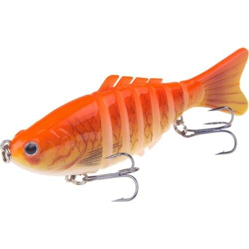 NEW TYPE 7 Segments carp fishing lures lifelike swimbaits 100mm/ 16g crankbaits hard baits with box wobblers bass