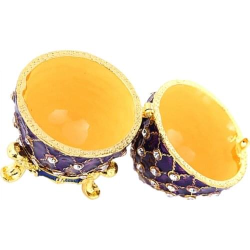 Easter Egg Jewelry Box Ornaments Trinket Holder Retro Style Desk Decor Keepsake