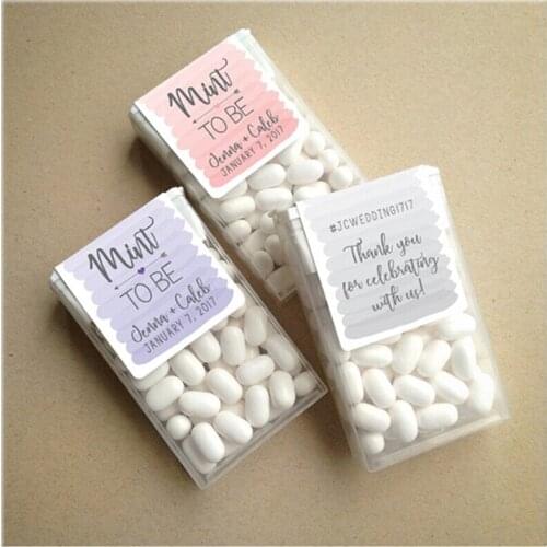 Personalized Wraparound Watercolor Ombre Mint to Be Tics Tacs Favor Labels,Mint To Be Shower Favor Stickers,Mint to Be Christmas