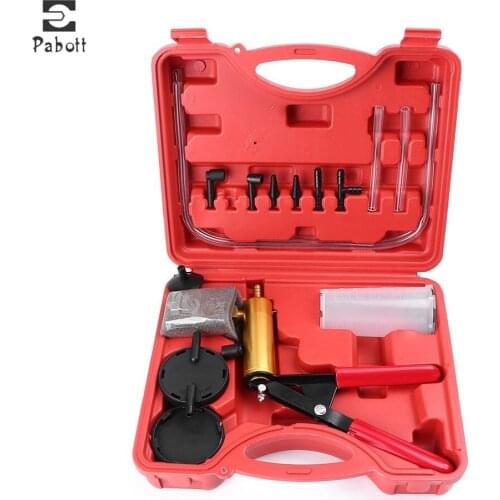 Hand Held Vacuum Pressure Pump Tester Tool Durable Brake Fluid Bleeder Bleeding Kit for Car Motorbike Moped Motor Bike