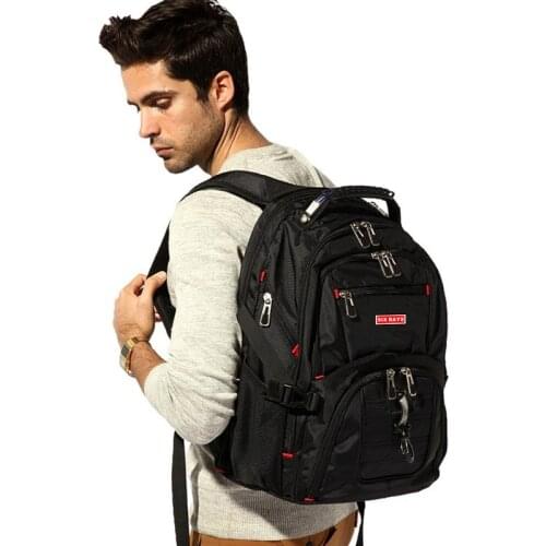 Swiss Mens Backpack 15.6 inch Computer Notebook Children School Bags Unisex Large Capacity bagpack waterproof kids schoolbag