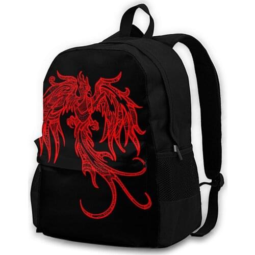 Gothic Phoenix Awesome Motorcycle Biker Style Gift Adult backpacks, leisure bags, backpacks, storage bags, men women backpacks