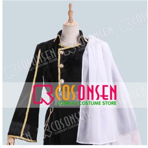 Touken Ranbu Nikkari Aoe Stage Play Cosplay Costume Black Jacket With Cloak COSPLAYONSEN full set Hot New