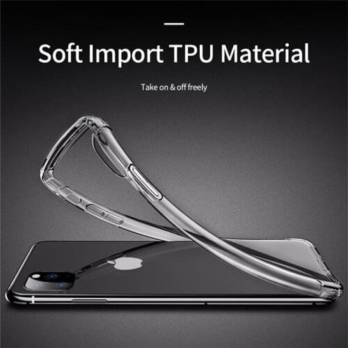 Clear Phone Case For iPhone 7 8 Case TPU iPhone SE 2 2020 XR X Case Transparent Soft Back Cover For iPhone XS Max 6 6s Plus Case