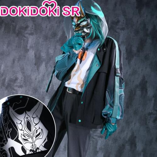 PRE-SALE DokiDoki-SR Game Genshin Impact Cosplay Xiao Doujin Costumey Xiao Doujin Cosplay Coat