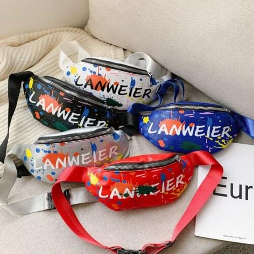 Newest Arrival Toddler Boys Girls Fanny Pack Trendy Print Crossbody Bum Bag Waist Pack for Daily Trip Children