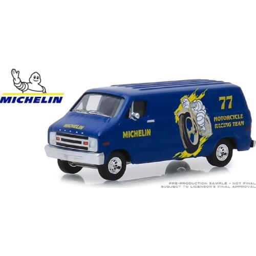 Green Light 1:64 1977 Dod ge B-100 Van alloy toy car toys for children diecast model car Birthday gift