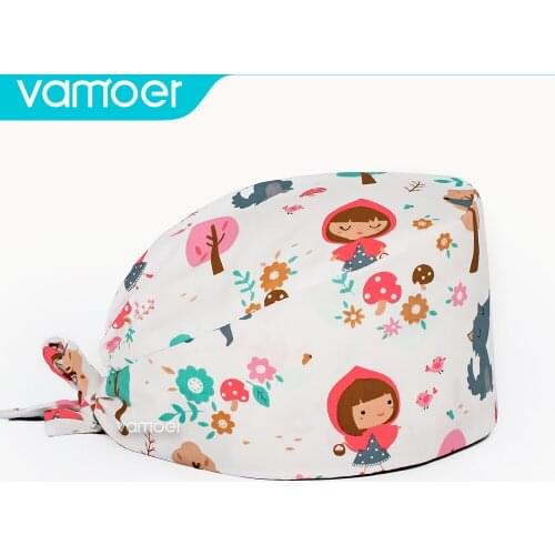 Vamoer scrubs cap women New Personalized Health Service Working Hat Beauty Cap Practical Work Scrubs Cap Beautician Caps Unisex