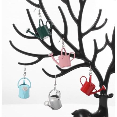 Watering Can Earrings For Women New Design Drop Statement Earrings 2021 Gift Multicolor Solid Color Ladies Earring