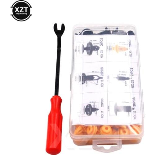120Pcs Auto Fastener Clip Car Retainer Kit Door Trim Panel Clips for Ford Chrysler Toyota Camry Honda Nissan Mazda Chevy