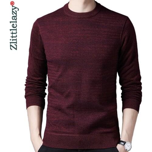 2020 casual knitted thick sweater men pullover clothing fashion clothes striped knit winter warm mens sweaters pullovers 13110