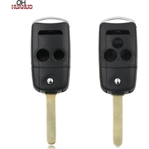 3/4 Buttons Folding Remote Key Shell Case Fob For Honda Accord Jazz CRV for Acura TL TSX MDX RDX ZDX HON66 Blade