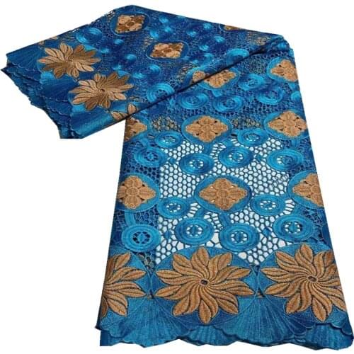 African Lace Fabrics High Quality Cord Guipure Lace Fabric Women Nigerian Water Soluble Lace Fabric With stones DF-160