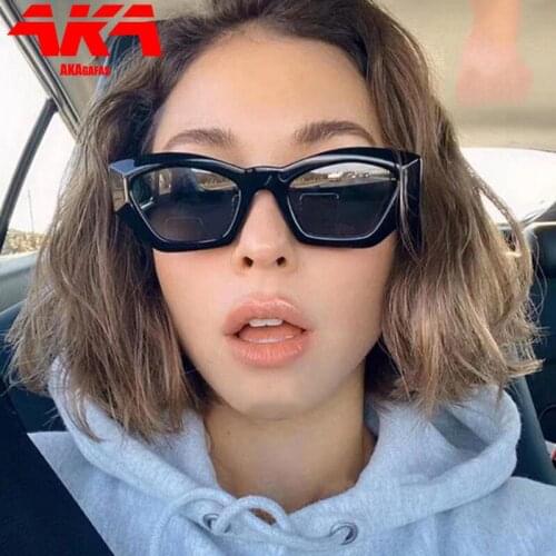 AKAgafas 2021 Cat Eye Sunglasses Women Luxury Vintage Eyeglasses Women/Men Cat Eye Glasses Women Personality Gafas De Sol Mujer