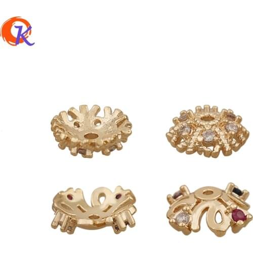 Cordial Design 100Pcs 8*8MM Jewelry Accessories/CZ Charms/Earring Findings/Torus Shape/Hand Made/DIY Making/Earring Connectors