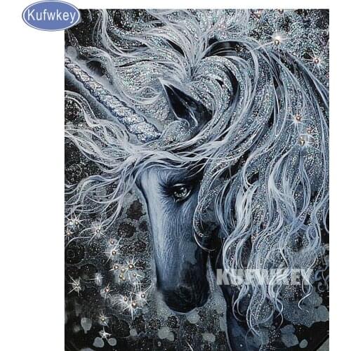 Full Square Diamond 5D DIY Diamond Painting "unicorn/fireworks" diamond Embroidery Cross Stitch Rhinestone Mosaic Painting Decor