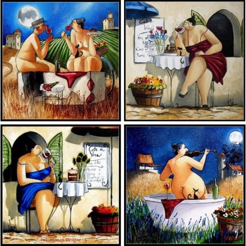 Diamond Painting Enjoy Life Woman Diamond Inlaid Diamond Embroidery Cross Stitch Diamond Painting Kit 5d Diamond Painting