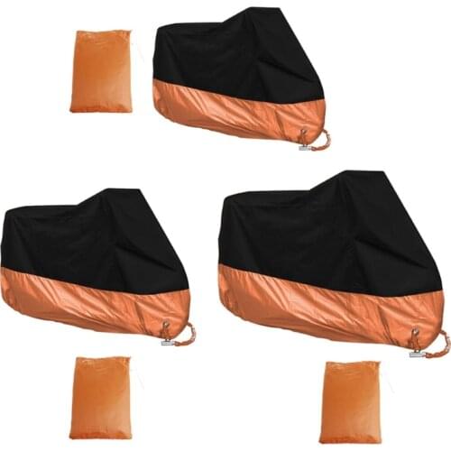 Free delivery Orange L/XL/XXXL Motorcycle Cover Waterproof For Harley Davidson Street Glide Touring Drop shipping