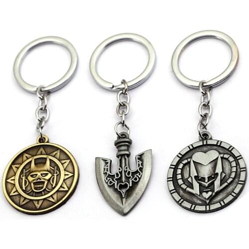 2018 New JOJOs Bizarre Adventures Keychain Shield Pendants Killer Queen Oriental Holder Metal Key Ring Accessory