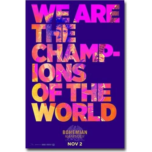 Bohemian Rhapsody Movie 5 Wall Sticker Silk Poster Art Light Canvas Home Decoration