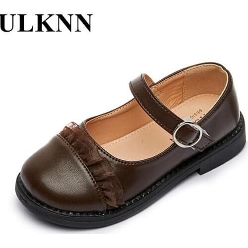 Childrens Shoes Student Flats Fall 2021 New Soft Bottom Shoes Girls Comfortable Fashion Lace Princess Shoes Of Kids Infants