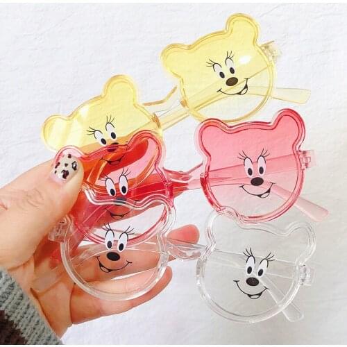 Childrens Cartoon Sunglasses Cute Mouse Transparent UV Protection Colorful Frame Eyewear UV400 Luxury Brand Designer 2021 New