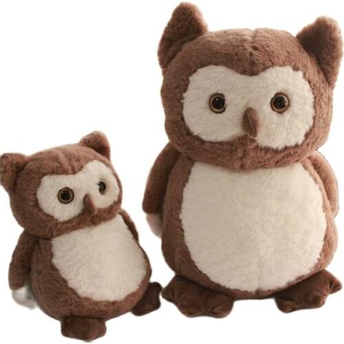 Export Korea Market High Quality Long plush Owl Stuffed Animal Plush simulation Owl Doll Gift Toys for Children Room Decor Girl