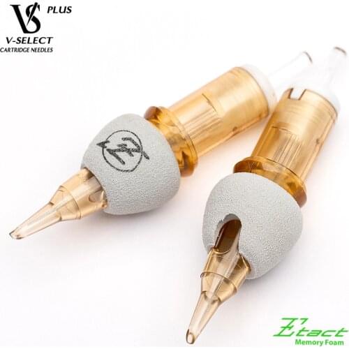 EZ V-Select Tattoo Cartridge Needles Plus Round Liner Foam Covers for Cartridge Rotary Tattoo Machine Tattoo Grips 16 pcs/Box
