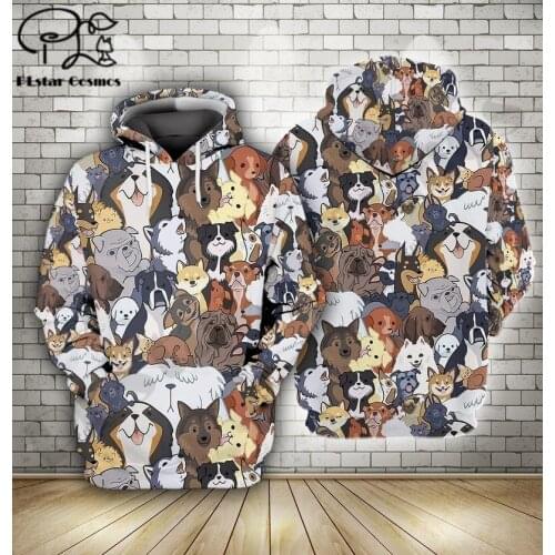 PLstar Cosmos 3Dprinted Newfashion Dog Animal Pet Art Streetwear Unique Funny Awsome Casual Hoodie/Sweatshirt/Zip Style-1