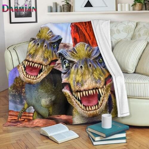 DARMIAN Hot Sale Dinosaur Pattern Design Fashion Kids Comfort Soft Blanket Sofa Office Bedroom Nap Throw Blankets Home Quilts