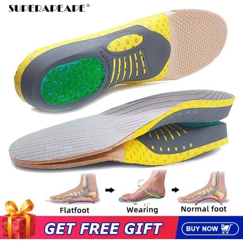 Premium Orthotic Gel Insoles Orthopedic Flat Foot Health Sole Pad For Shoes Insert Arch Support Pad For Plantar fasciitis Unisex