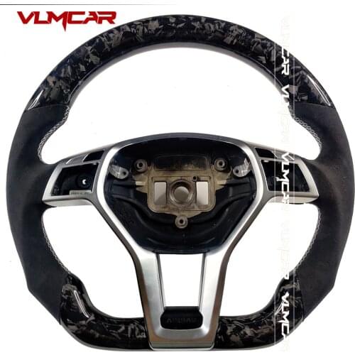 Custom Forged Carbon Fiber Steering Wheel For Benz CLS63 C63 E63 A45 AMG CLA250 CLA260 W211 W212
