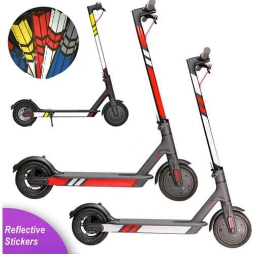 High Quality Reflective Styling Stickers For Xiaomi M365 Electric Scooter Night Warning Driving Safety Skateboard Accessory