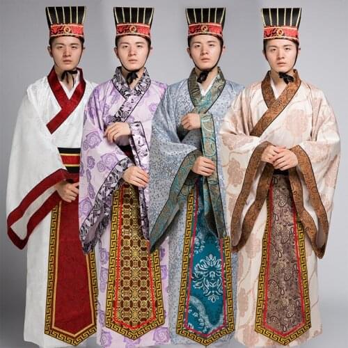 Tangsuit Dynasty Hanfu Dress for Men Traditional Chinese Clothes Dance Costume Festival Outfits National Ancient Cosplay DL6562