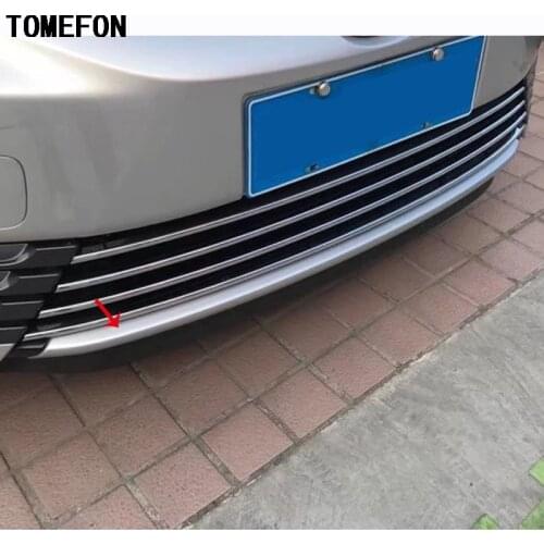 TOMEFON 1piece For Toyota Corolla 2017 Facelift ABS Chrome Front Bumper Cover Trim Bottom Bar Trims Car Exterior Accessories