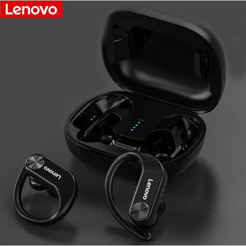Lenovo LP7 TWS Bluetooth Earbuds Bass Stereo Sports Waterproof IPX5 Wireless Headphones with Mic Ear Hook Touch Control Headsets
