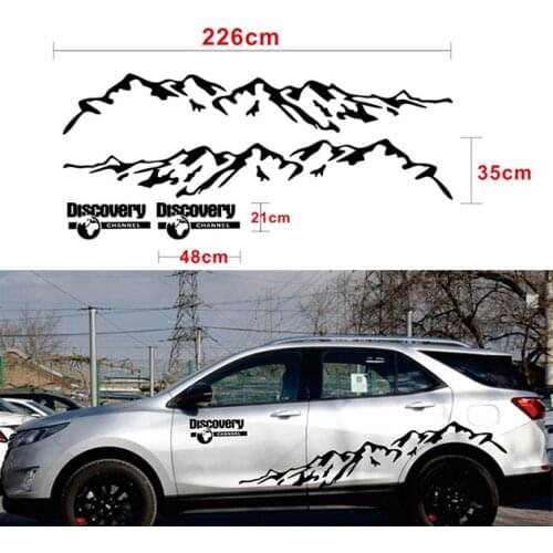 Vinyl Decal Discovery Mountain Car Styling Car Side Door Decor Sticker for Range Rover SUV