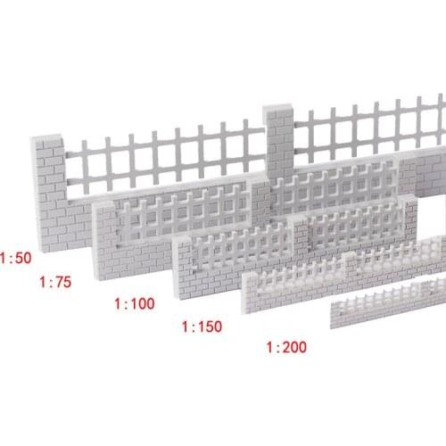 10pcs/lot New Architecture Scale Model Mini DIY Building Outdoor ABS Plastic Material Modern Style Garden Fence
