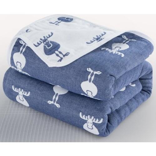 150*120cm Baby Blankets 6 Layers 100% Cotton Large Size Baby Stuff for Newborns Soft and Durable Bath Towel Bed Sheet Kids Quilt