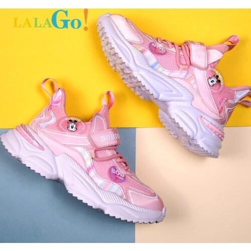 2021 Kids Sport Shoes For Girls Sneakers Boy Students Mesh Children Shoes Girls Sneakers Light Shoes Boys 6001