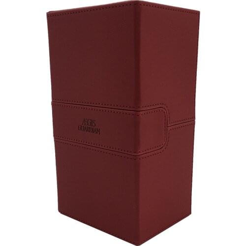 AEGIS GUARDIAN 200+ Mtg/Pokemon/YuGiOh Deck Case Card Box TCG Holder Container, Red