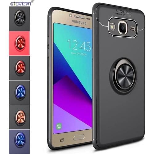 For Samsung Galaxy J2 Prime Metal Ring Case Grand Prime Plus Soft TPU Bumper Cover SM-G532F/DS SM-G530FZ SM-G531F SM G532H G530H