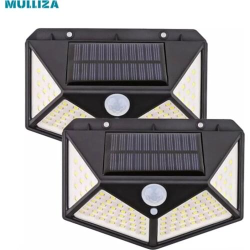 Four side solar lamp human body induction landscape courtyard wall lamp outdoor wall lighting street lamp park is bright