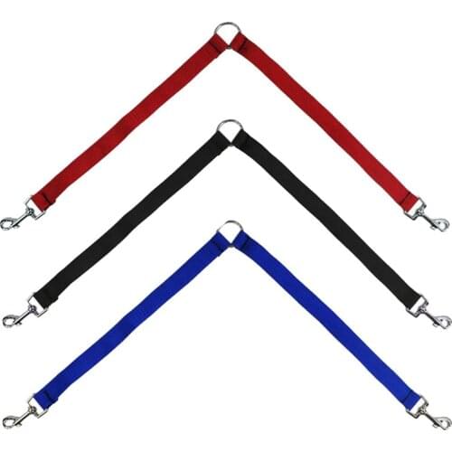 Double twin dual coupler dog leash two in one strong nylon V shape two way dog walking lead leash drop shipping