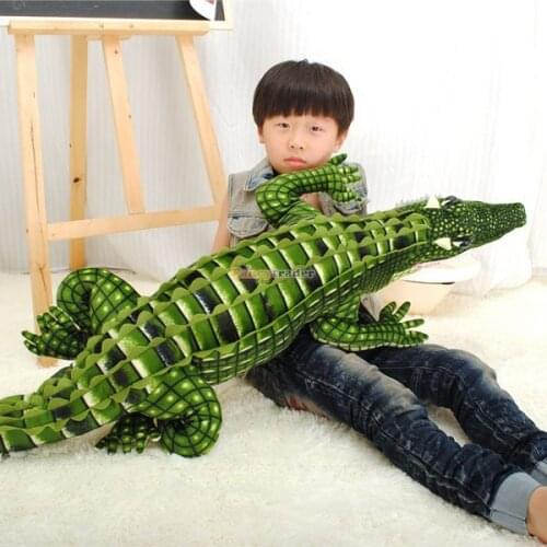 Fancytrader 79'' / 200cm The Biggest Stuffed Soft Cute Plush Emulational Crocodile Toy, Nice Gift For Kid, Free Shipping FT50226